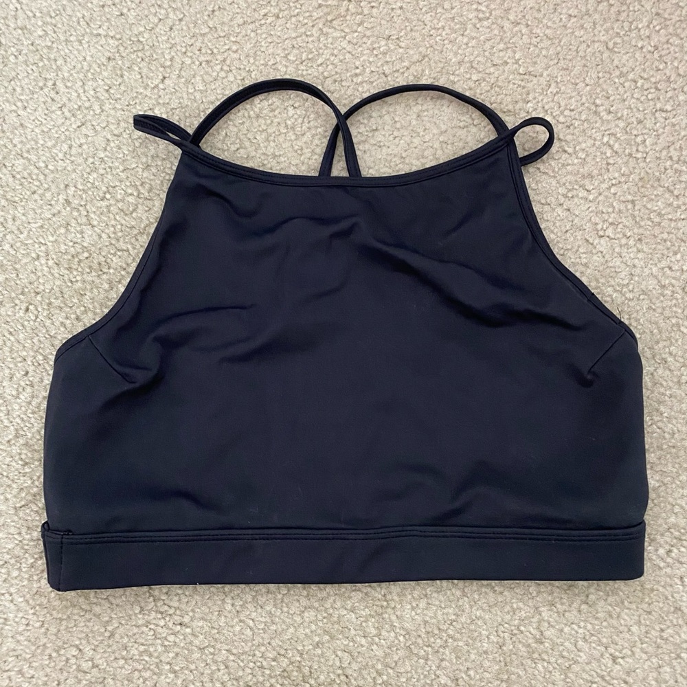 Liquido high neck sports bra black size L.